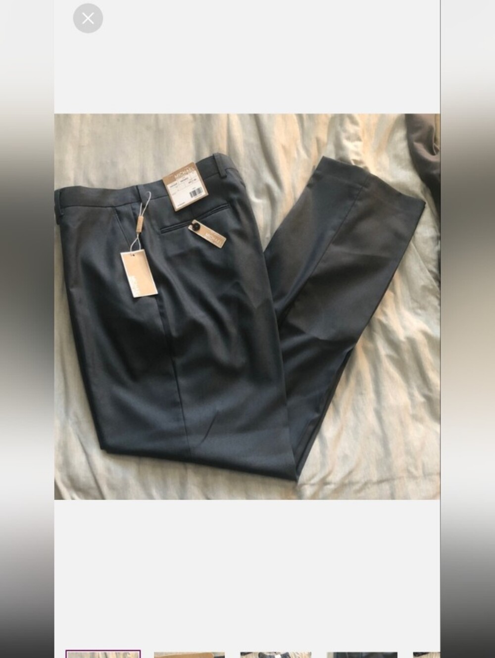 Michael Kors Men's Charcoal Dress Pants